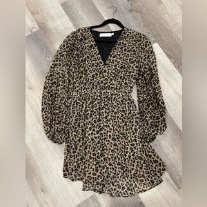 ASTR the Label Raphaela Leopard Print Dress